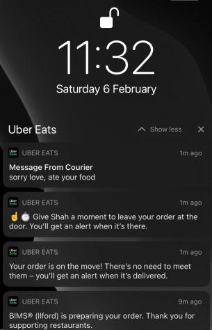 女大生點Uber Eats被偷吃!外送員超誠實開口就喊「親愛的~」 - 人人焦點